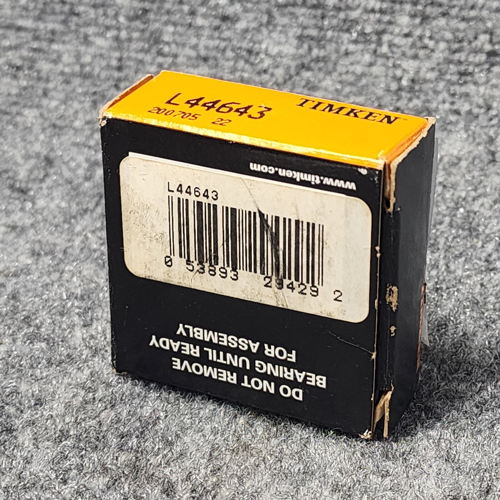 New Timken L44643 / L44643 20024 Tapered Roller Bearing Cone ( Rust )