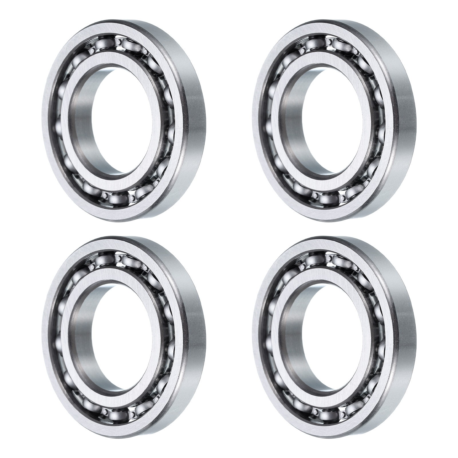 4Pcs 16005 Deep Groove Ball Bearing High Carbon Chrome Steel Z0 Double Rubber