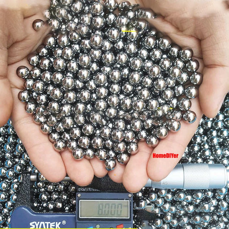 Solid Steel Ball Diameter 5.46mm-8.1mm High Precision Bearing Balls Smooth Bead