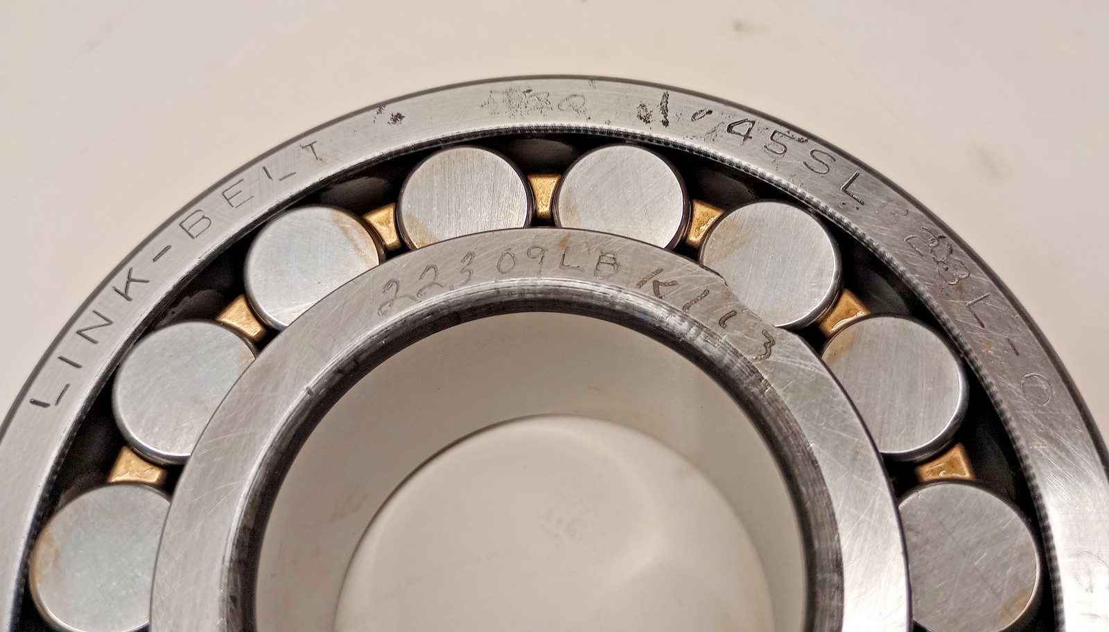 Link-Belt 22309LBKW33C3 Spherical Bearing brass USA taper bore 45/47x100x36mm