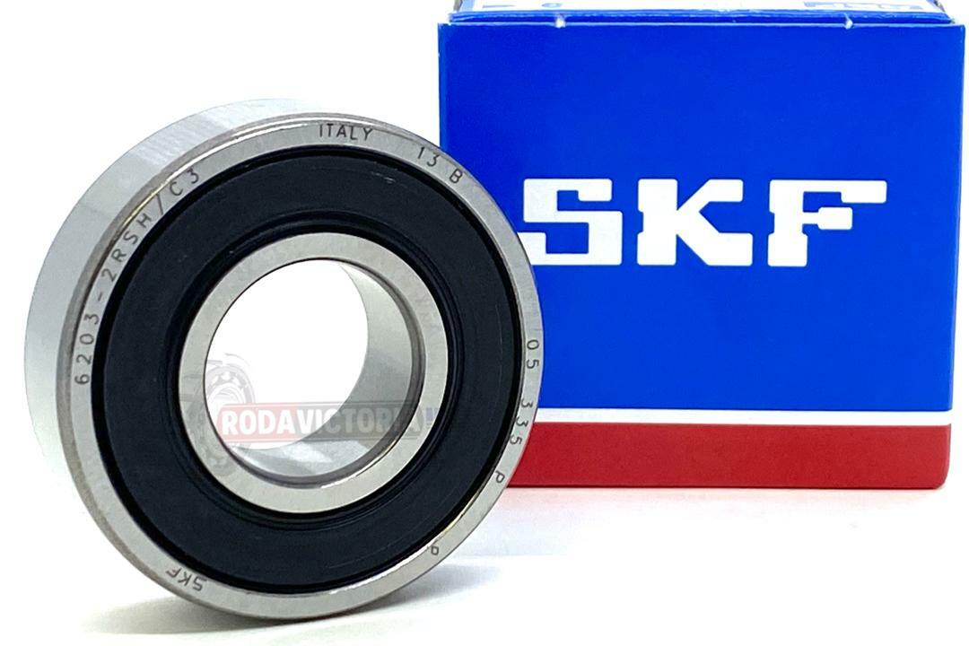 SKF 6203 2RSH C3 DEEP GROOVE BALL BEARING, RUBBER SEALED 17x40x12 mm