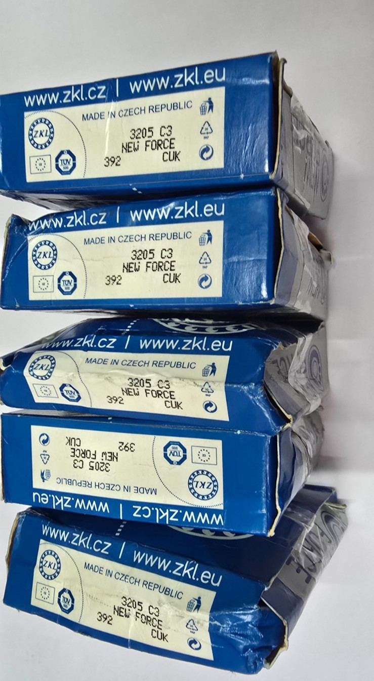3205 C3 Double Ball Bearing ZKL NEW BOX PACK FORCE 3205C3 Czech Lot Of 50 3205C3