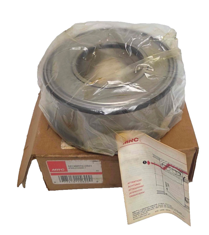 NOS MRC SKF 5313MFFG Steel Roller Bearing, C3, ABEC-1, 65mm ID x 140mm x 58.74