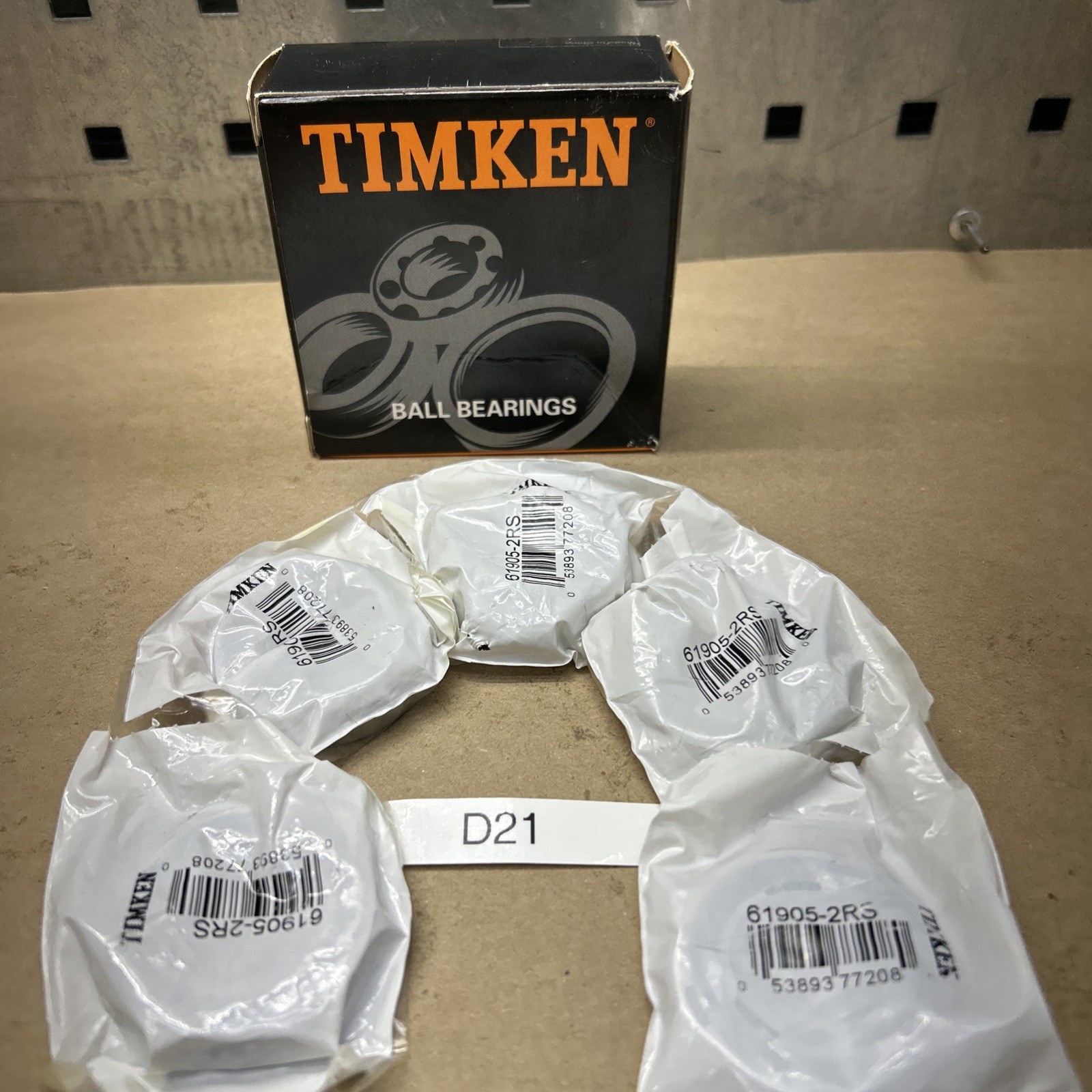 (5) NEW 61905-2RS Timken Ball Bearings Fast Shipping! + Warranty