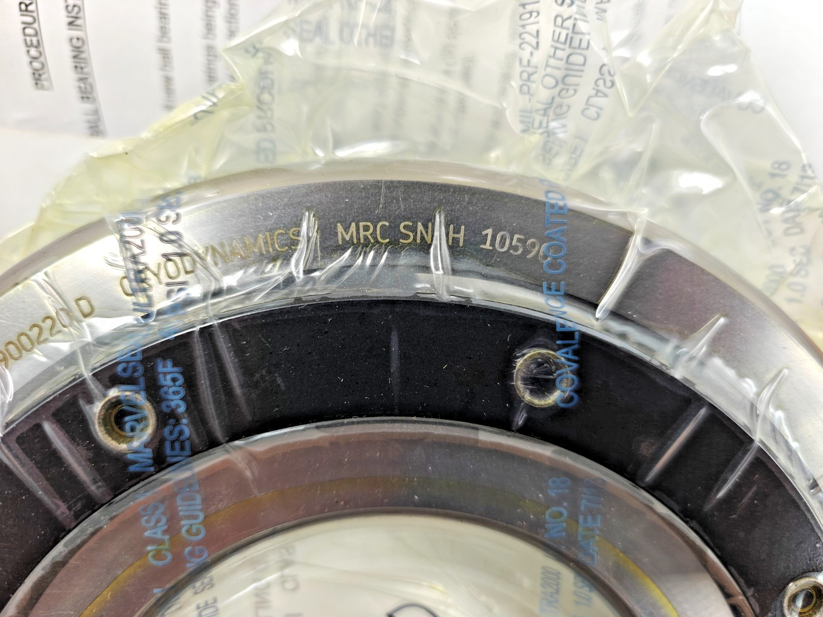 MRC P320S1ST CRYODYNAMICS Ball Bearing MRC SN H 10590 PN: 6900220 D 6320 Bearing