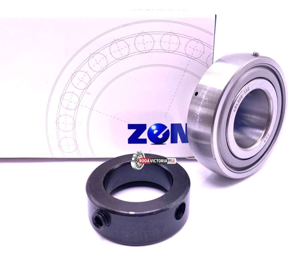 ZEN AEL206-102 LM Insert Ball Bearing for Housings YET206-102 1 1/8″ ID