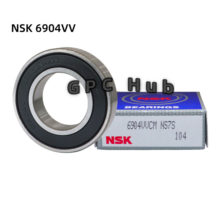 2PACK NEW NSK 6904VV 6904-2RS 20X37X9MM Double Rubber Sealed Bearings