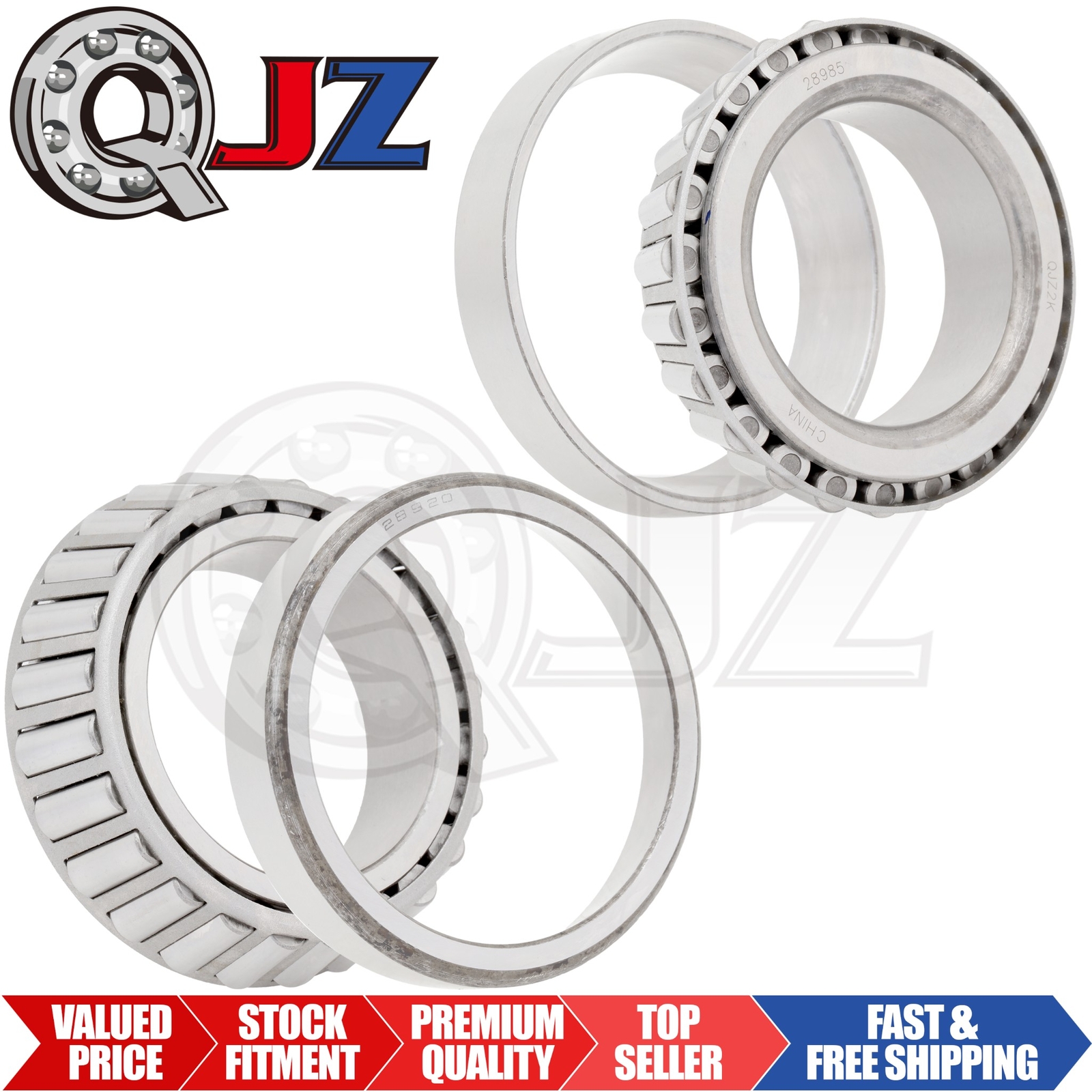 [Qty.2] 28985-28920 Tapered Roller Bearing Set Cup & Cone [2-3/8″ ID x 1.0″ W]