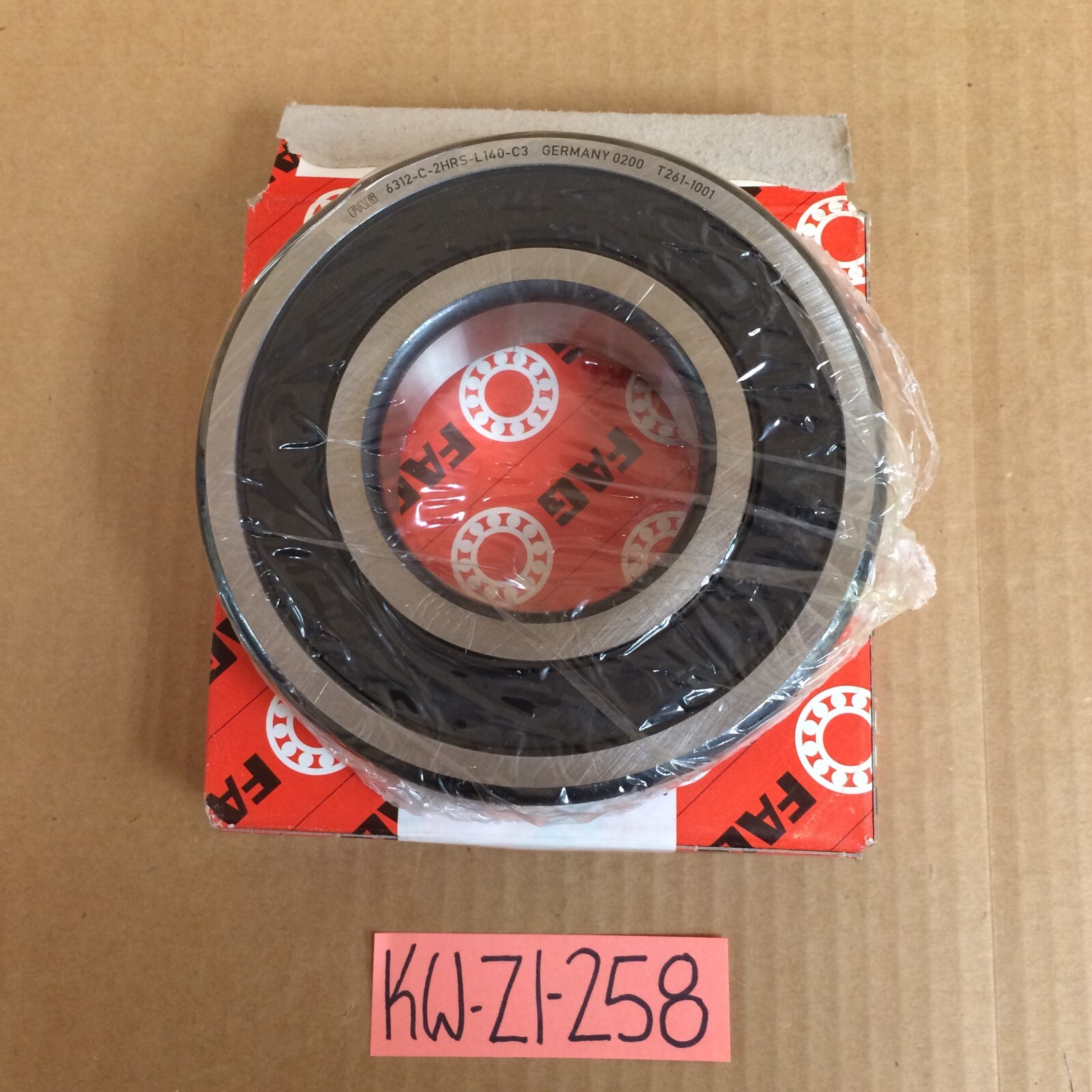 FAG 6312-C-2HRS-L140-C3 DEEP GROOVE BALL BEARING NOS FACTORY NEW! MAKE OFFER!