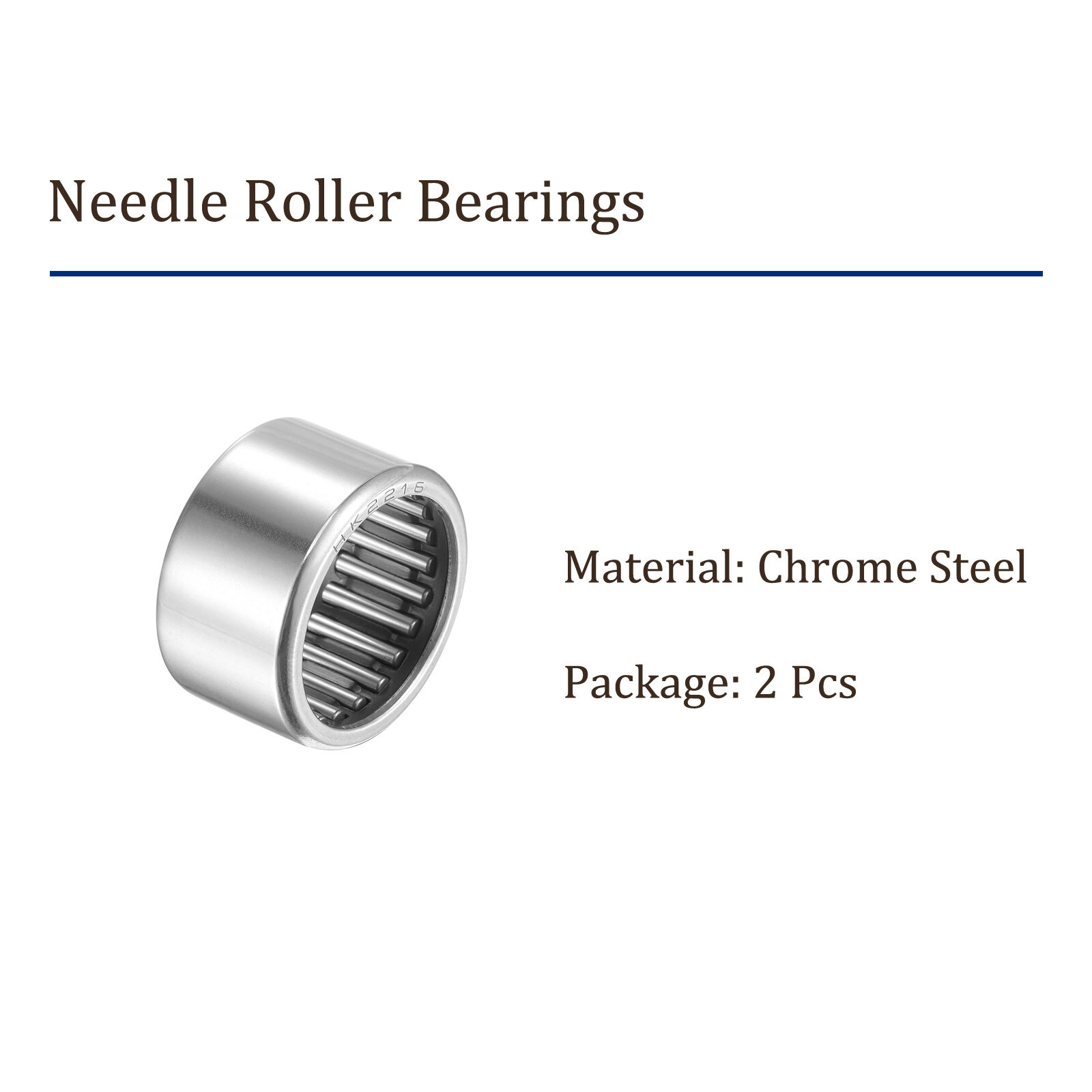 2pcs HK2216 Needle Roller Bearings 22mm x 28mm x 16mm for Gearbox Use
