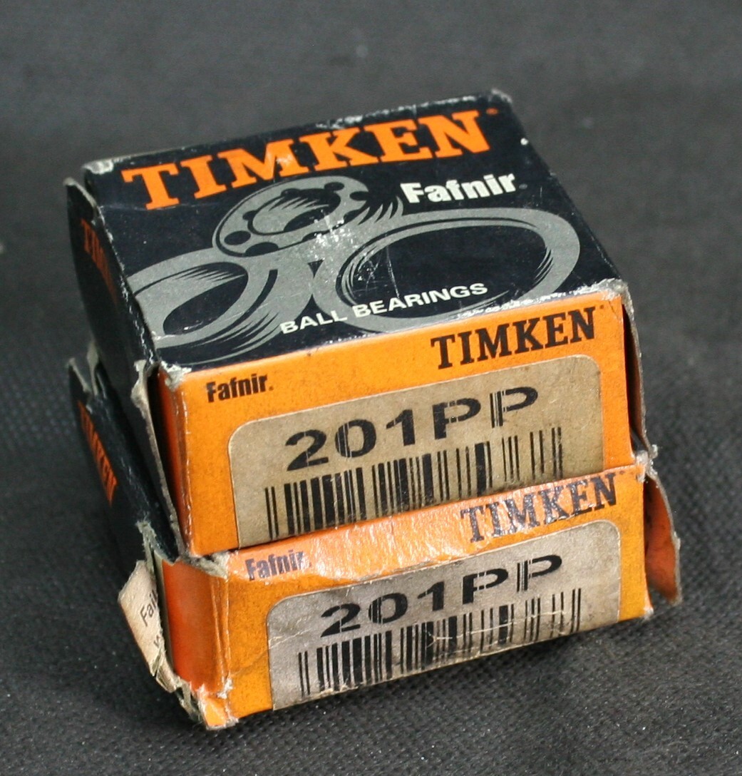 One (1) Timken 201 PP Deep Groove Bearing 12MM ID USA NEW