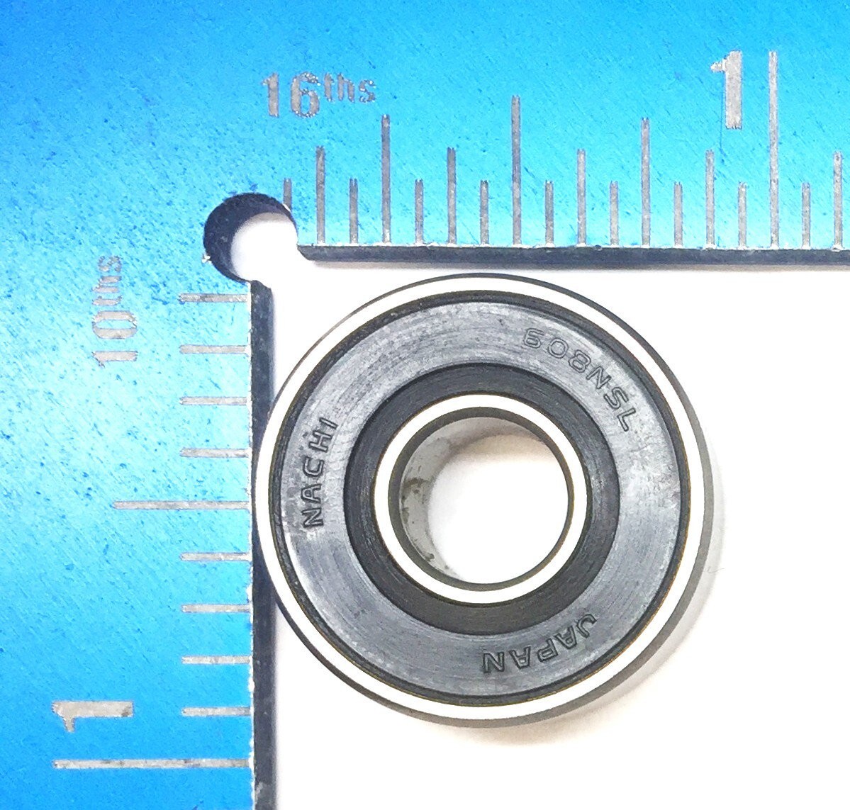Nachi Dual-Material Shielded Ball Bearing (No Box) 608Z/608NSL [Lot of 2] NOS