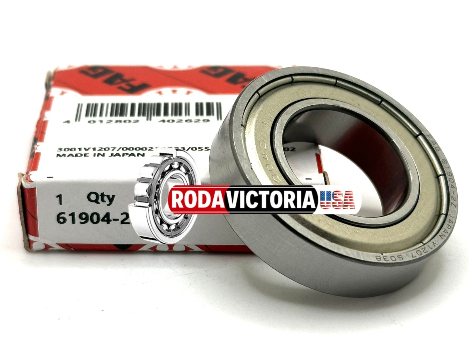 FAG 61904 ZZ DEEP GROOVE BALL BEARING, METAL SHIELDED 20x37x9mm 6904ZZ