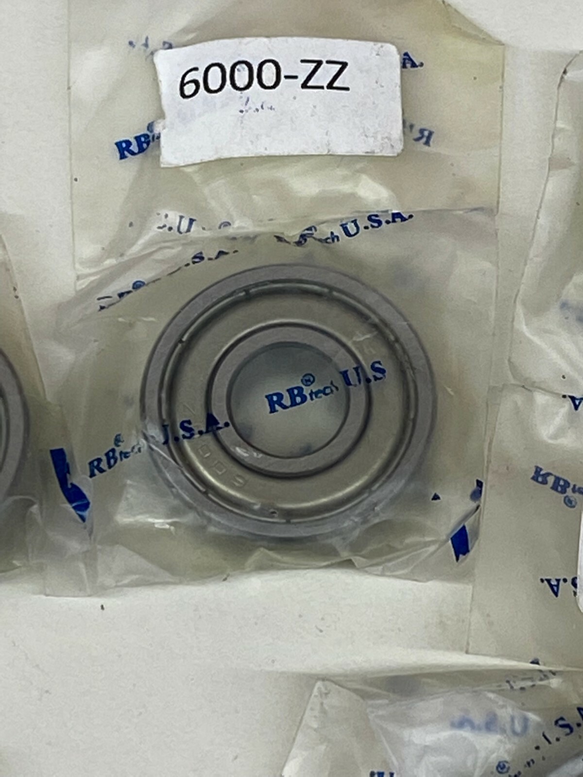 Lot of 6 RB Tec 6000-ZZ 10mm x 26mm x 8mm Shielded Deep Groove Bearing
