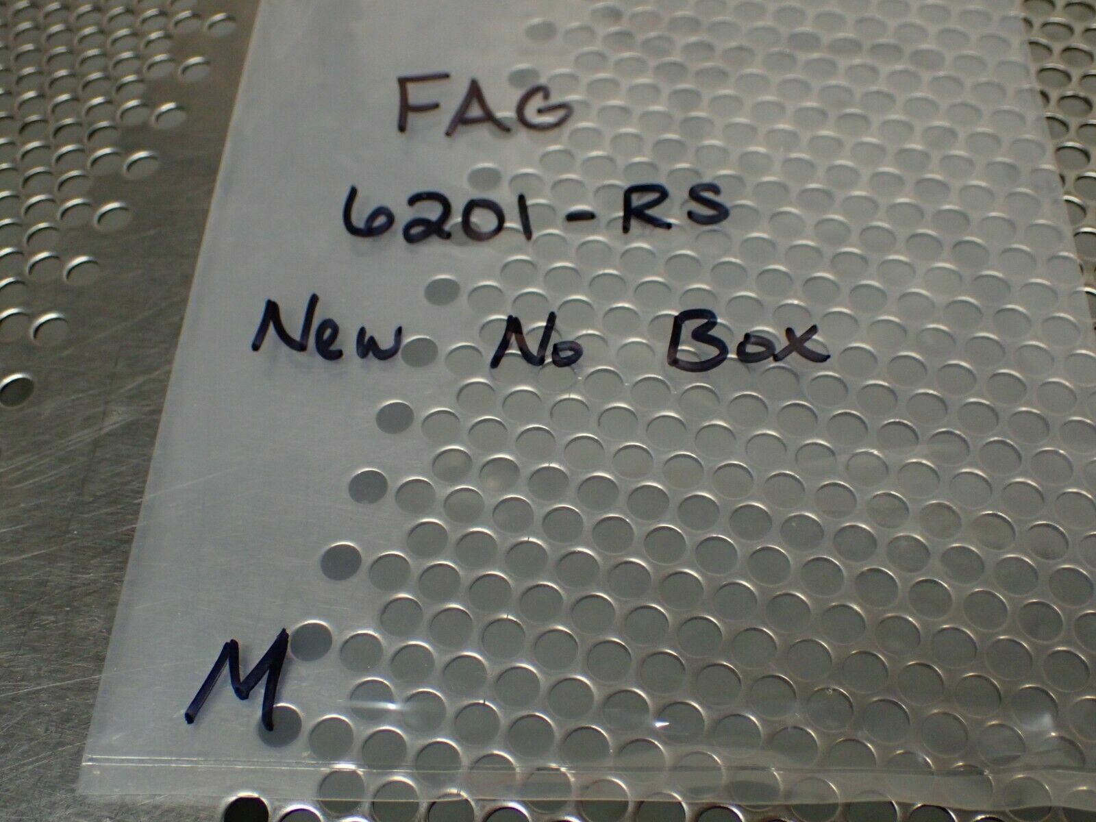 FAG 6201-RS Bearing 1/2″ ID New No Box See All Pictures
