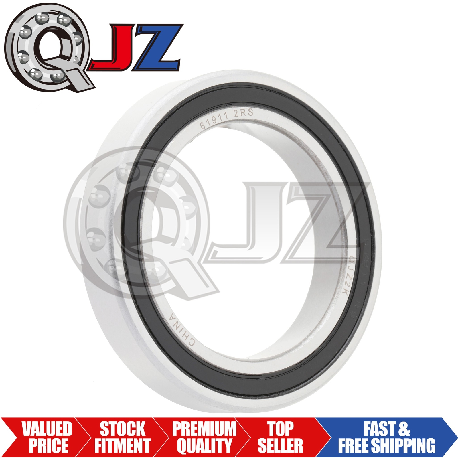 [Qty.1] 6911-2RS Radial/Deep Groove Ball Bearing [55mm ID x 80mm ID x 13mm W]
