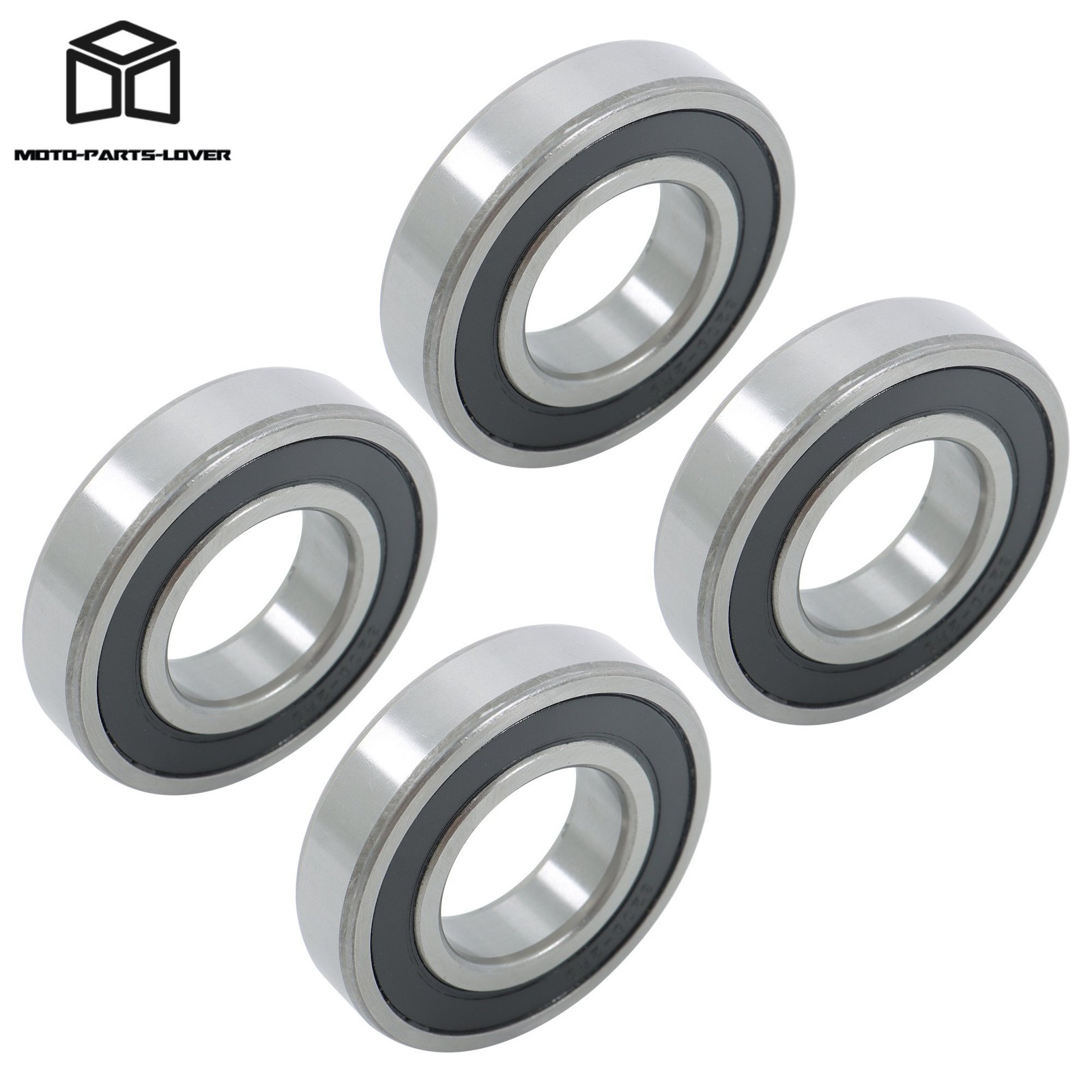 4pcs 6208-2RS Rubber Sealed Bearings 40mm x80mm x18mm