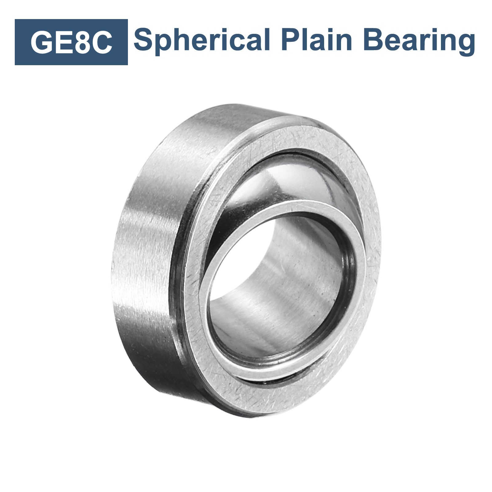 2 Pcs 8x16x5mm GE6C Spherical Plain Bearing Bearing Steel Bearing ABEC-3