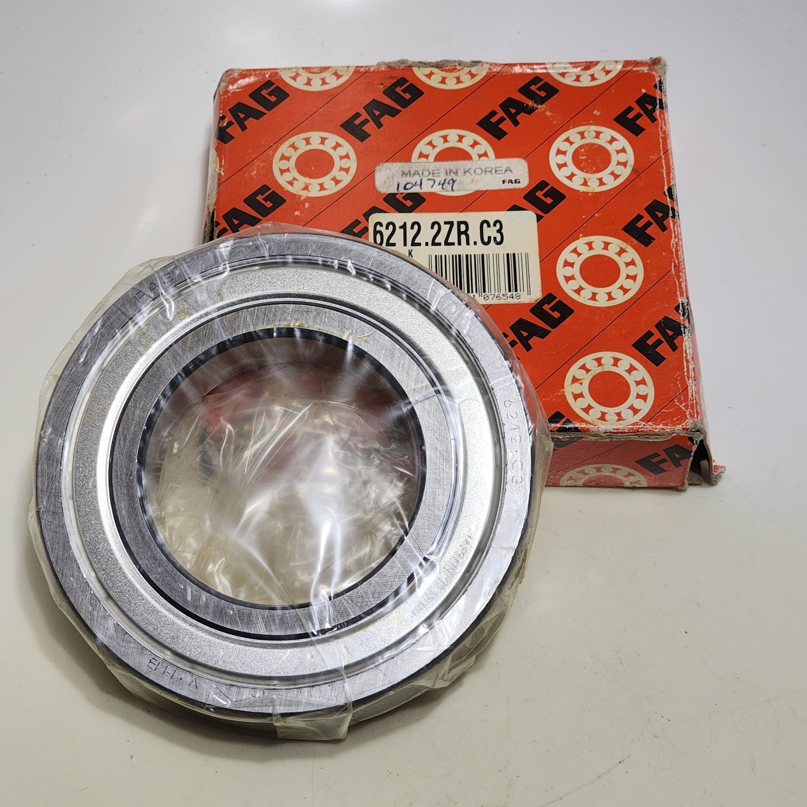 6212 2Z C3 / 6212 2ZRC3 FAG Radial/Deep Groove Ball Bearing 60x110x22mm