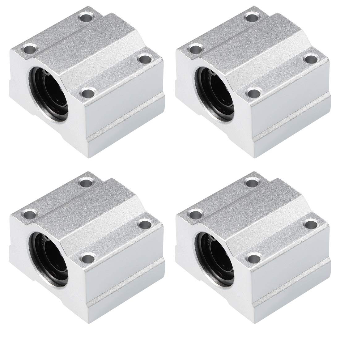 uxcell SCS12UU Linear Ball Bearing Slide Block Units, 12mm Bore Dia