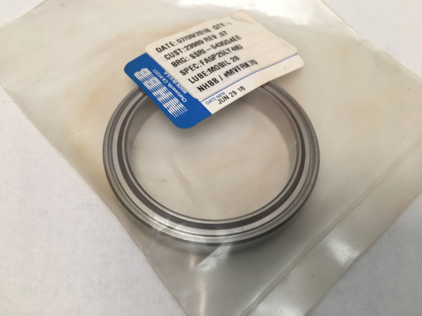 NHBB SSRI-543QQ4EE Bearing Sealed 1-9/16x2x9/32″ SS RI 543 QQ 4 EE B543 USA