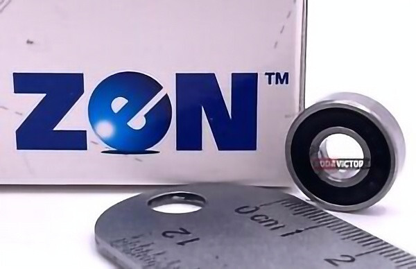 ZEN R4A-2RS C3 EMQ Premium Sealed Ball Bearing, 1/4″x3/4″x0.2812″
