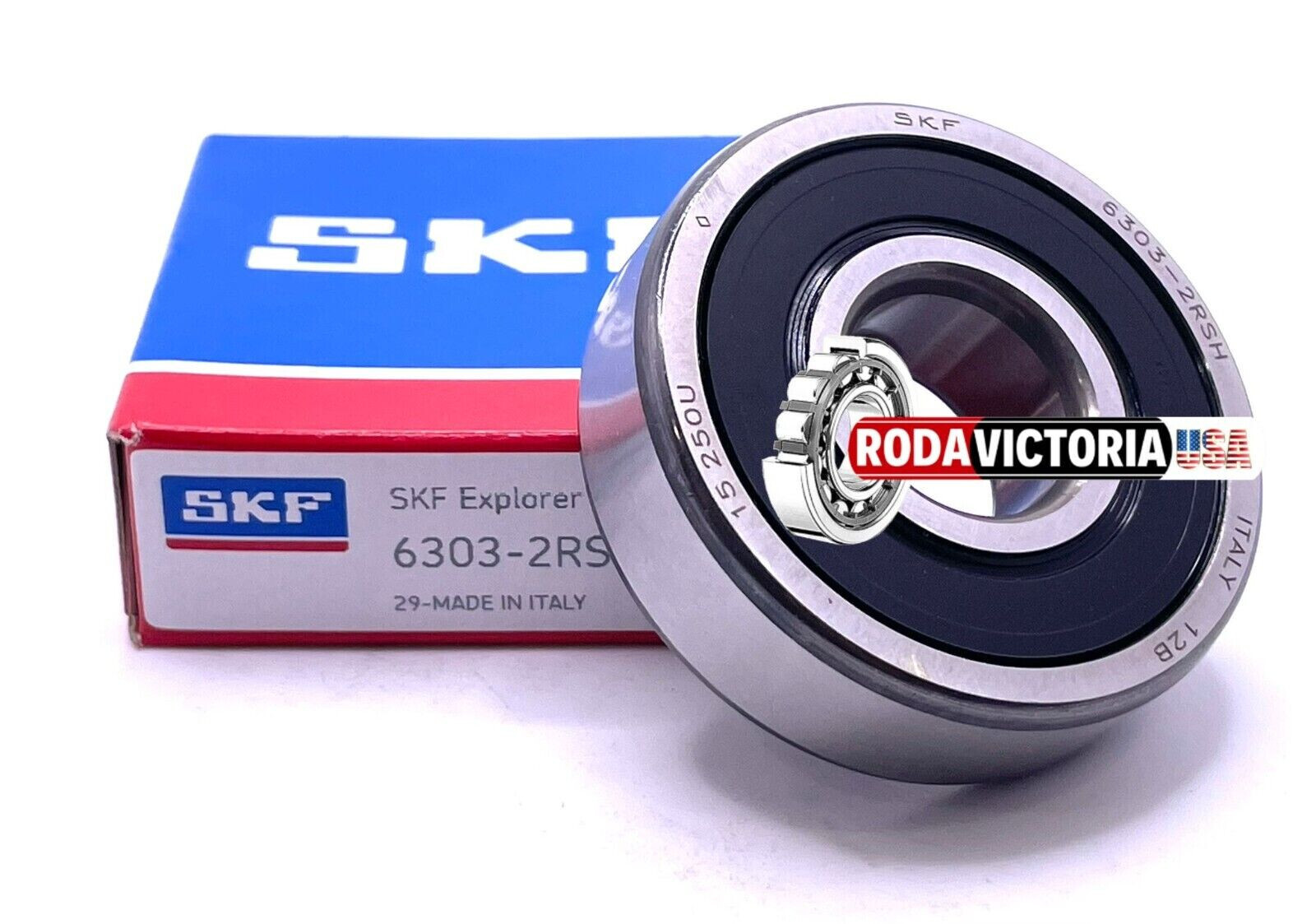 SKF 6303-2RS1 C3 Deep Groove Ball Bearings 17x47x14 mm 100% GENUINE