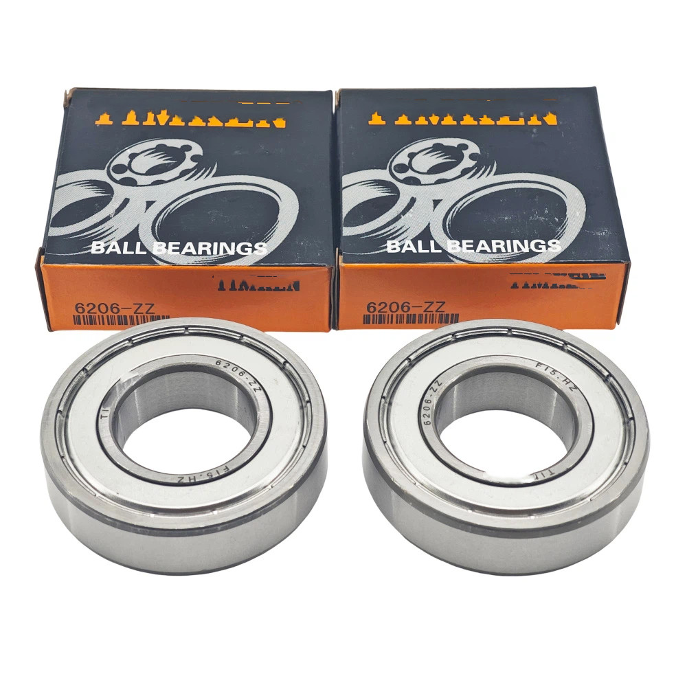 2Pcs Fit For TIMKEN 6206-ZZ 30X62X16MM Double Metal Seal Bearings NEW