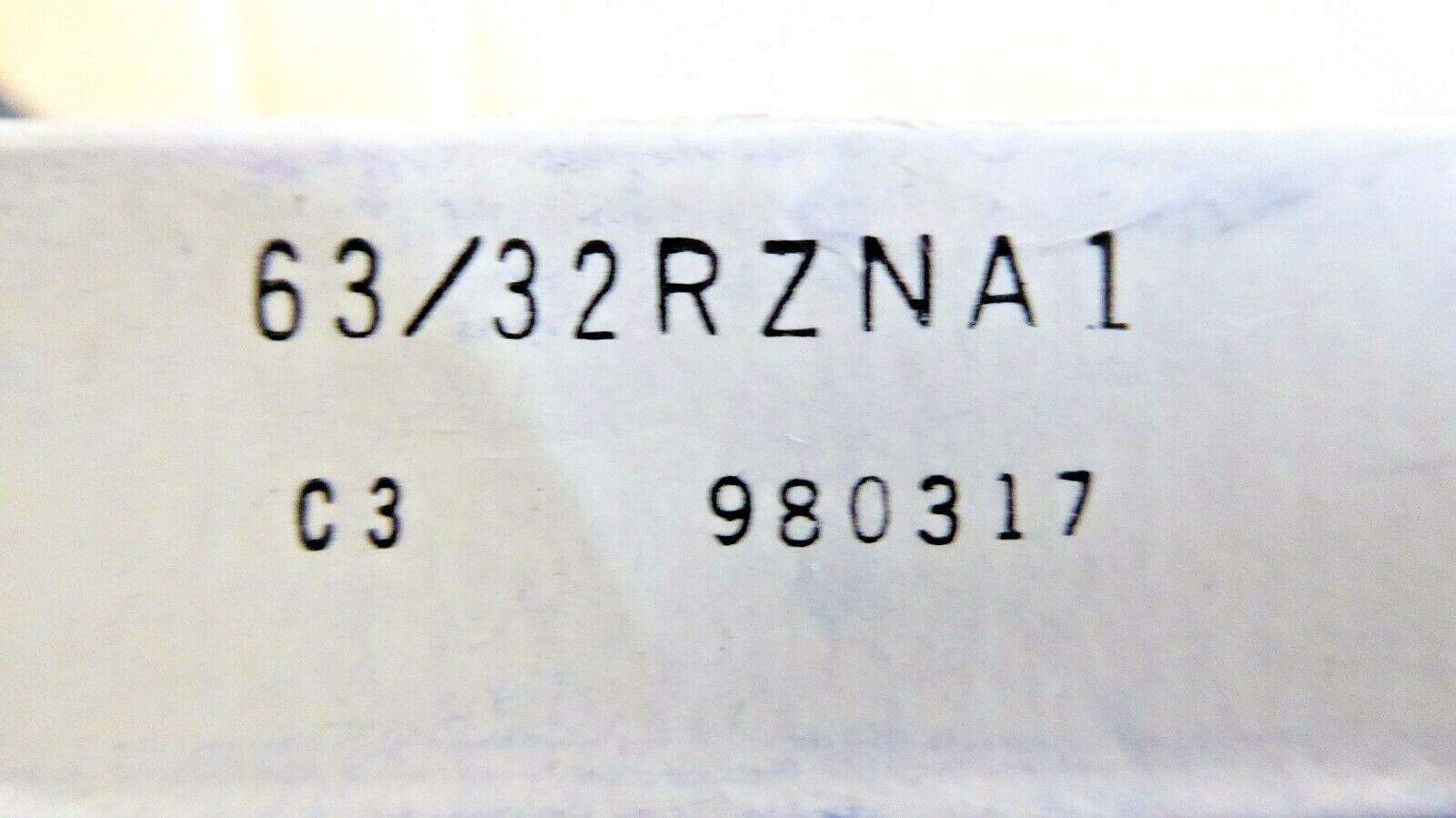 Nachi 63/32RZNA1-C3 Single Row Ball Bearing 32mm x 75mm x 20mm New