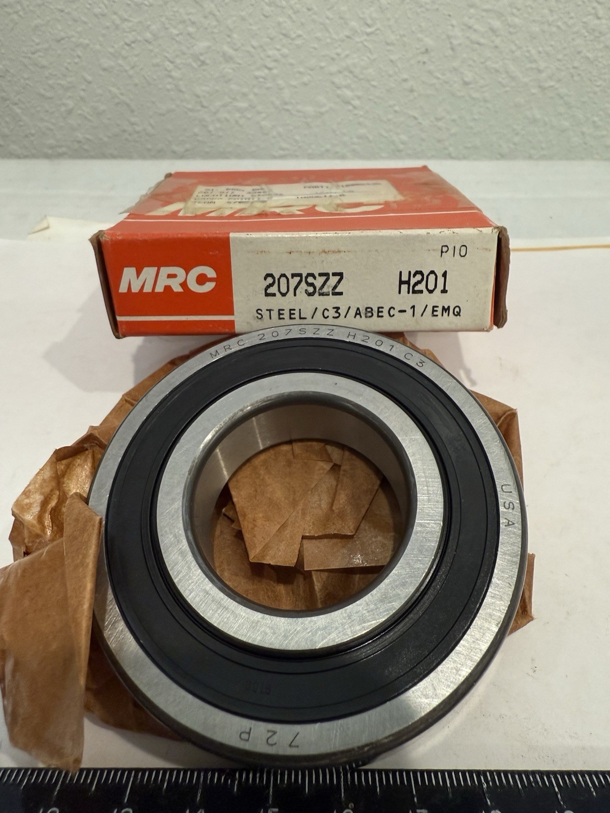 New MRC 207SZZ Deep Groove Bearing, 35MM ID, 72MM OD, 17MM Width