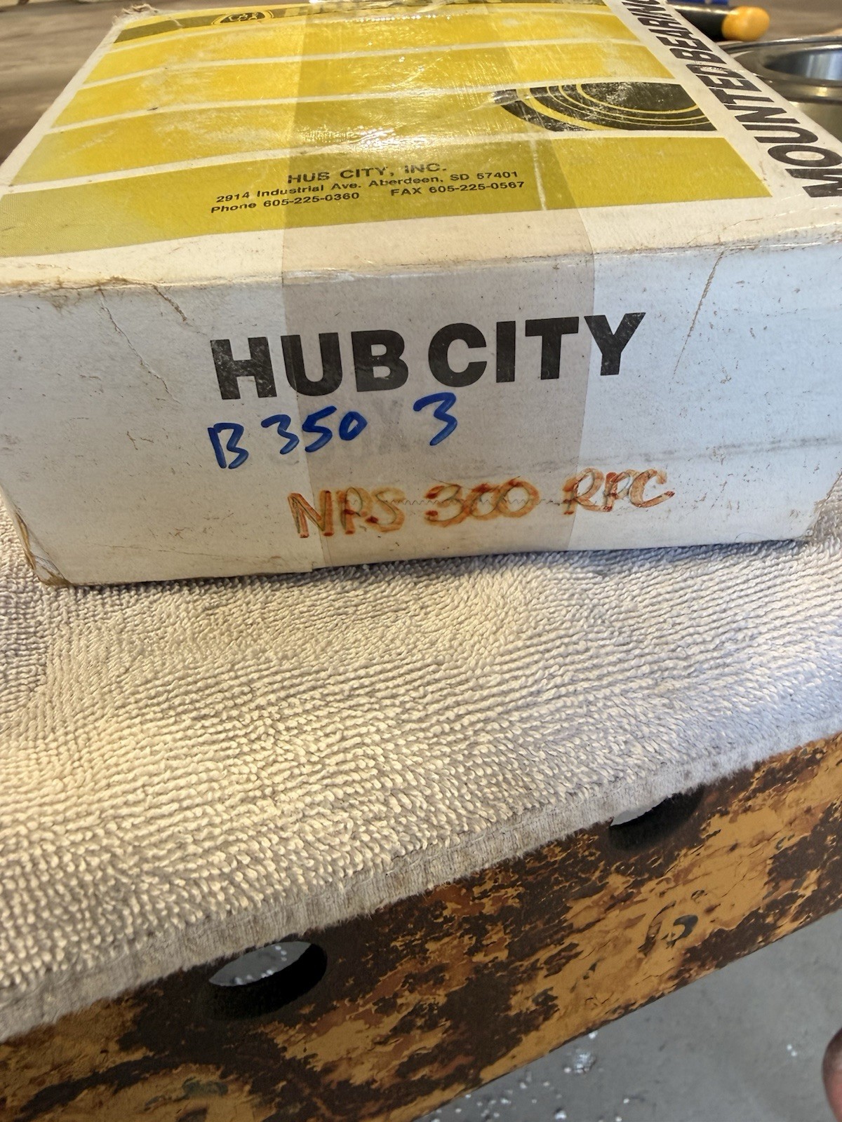HUB CITY B350 Ball Bearing Insert, 3in Bore, NOS