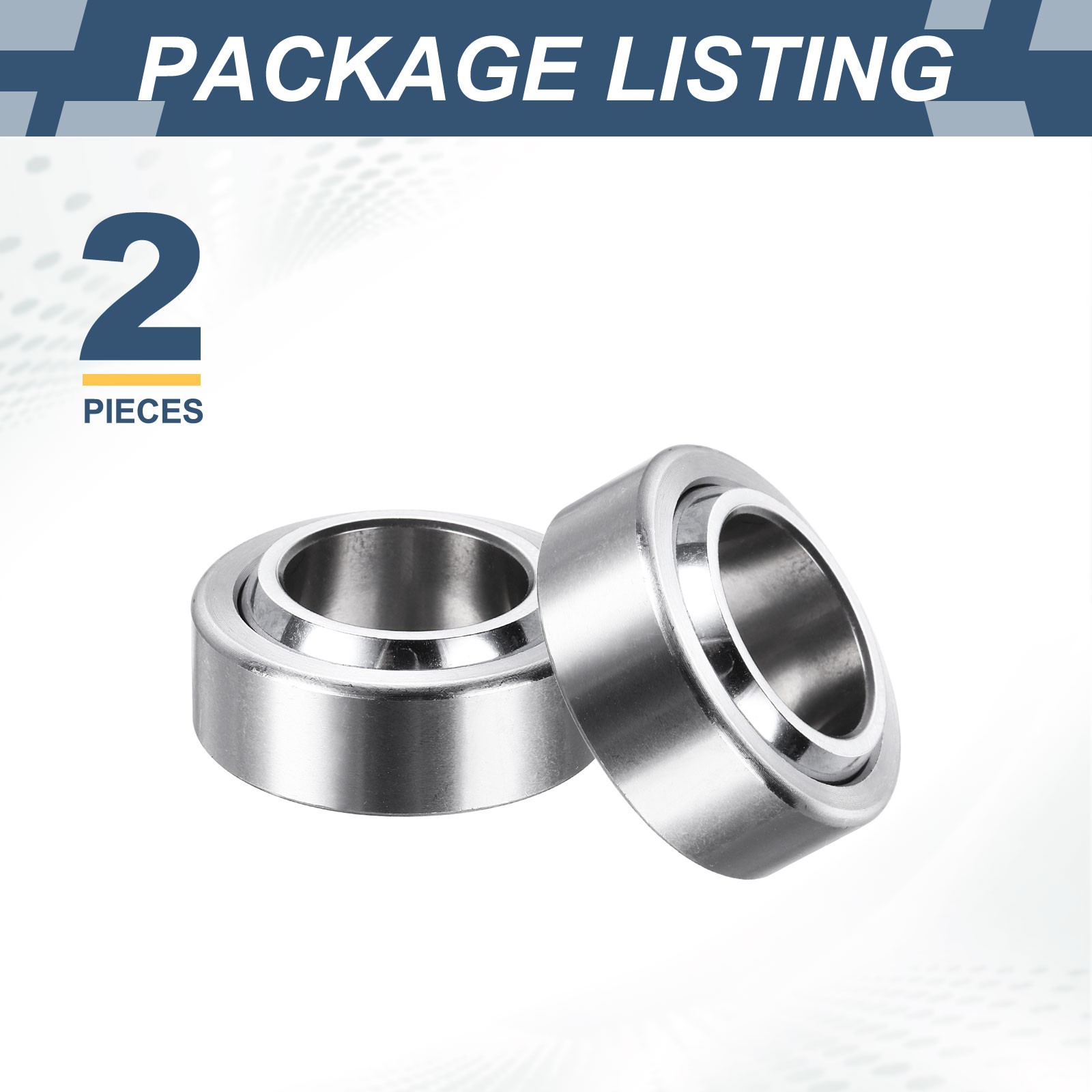 2Pcs GE20C Spherical Plain Bearing 20x35x12mm Bearing Steel Bearing ABEC-3