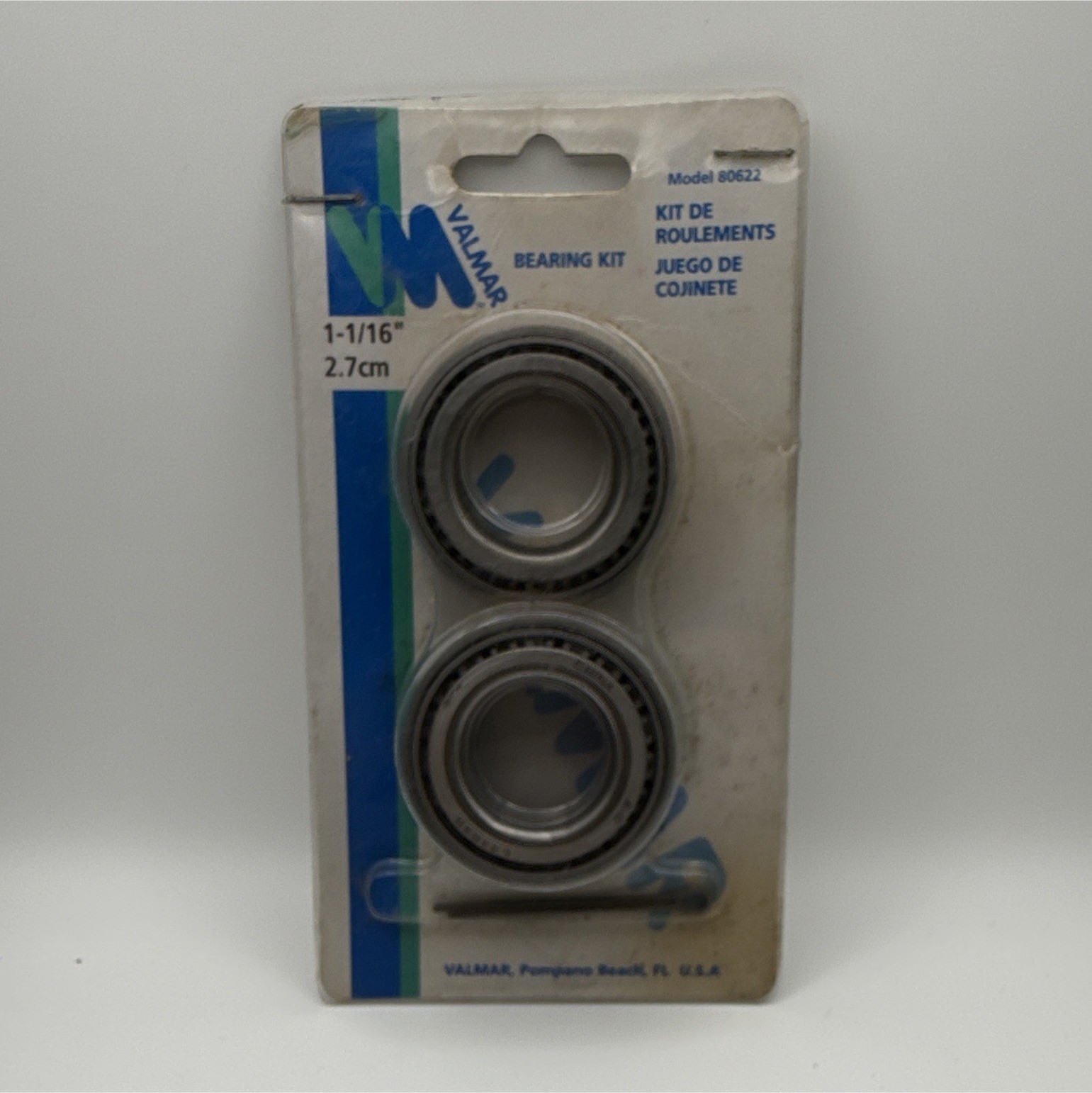 Valmar 80622 Tapered Roller Bearing Kit Steel 1-1/16 in Bore x 2.7 cm OD