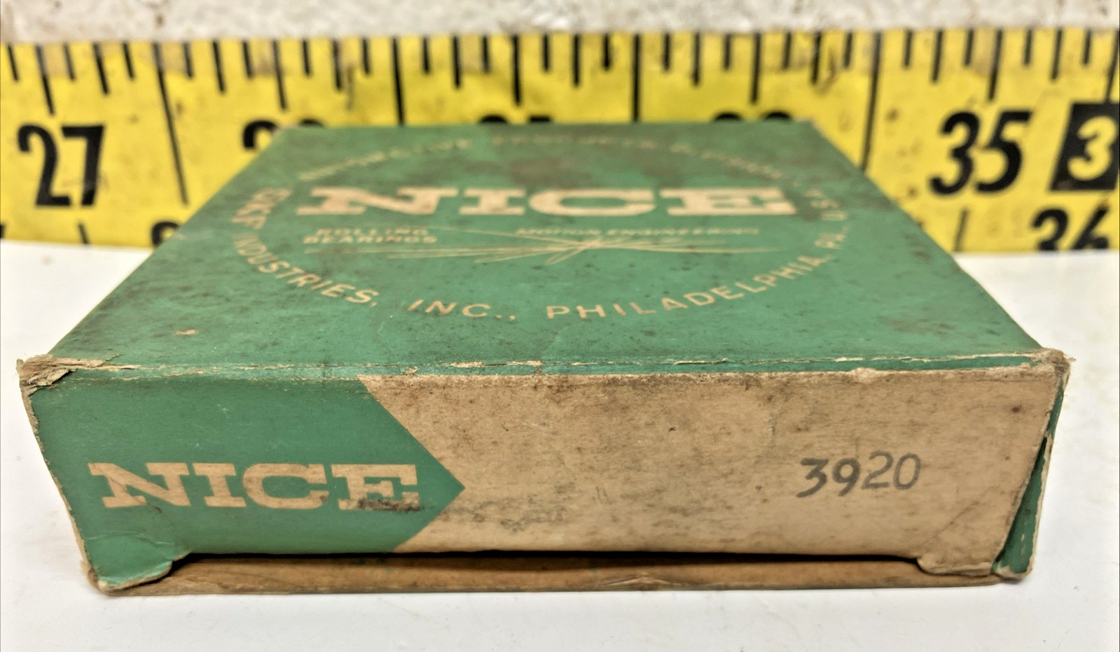 NOS NICE Tapered Roller Bearing Cone + Cup Set 3984/3920 Wheel/Trailer Axle (19)