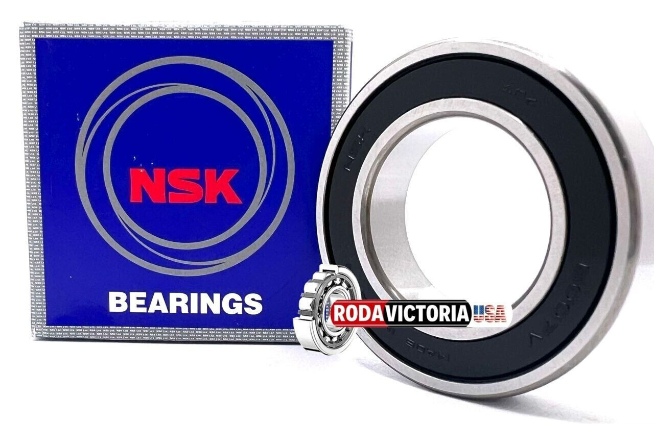 NSK 6007 VV DEEP GROOVE BALL BEARING RUBBER SEALED 35x62x14 mm 6007 2RS