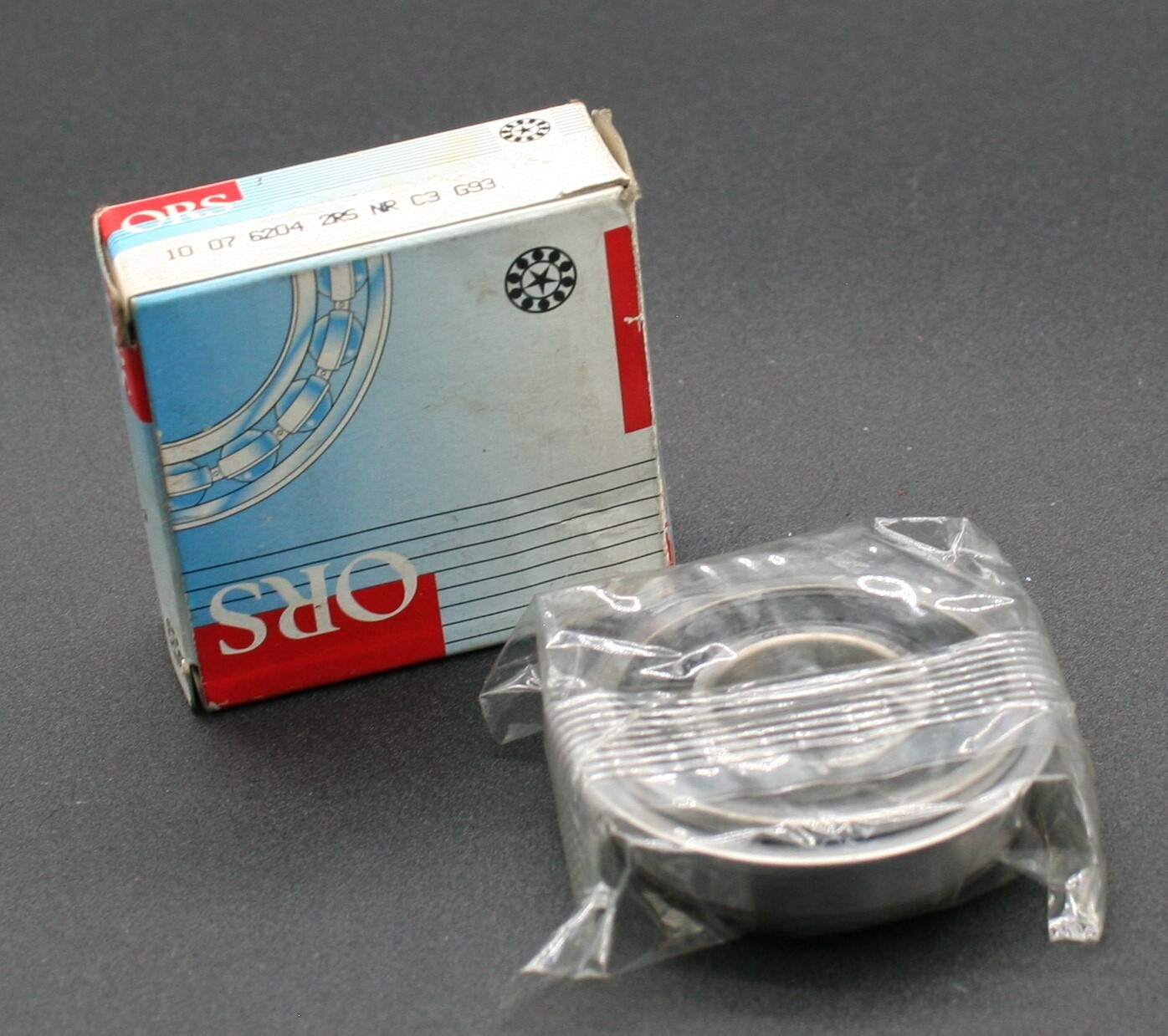 One (1) ORS 6204 2RSNR Deep Groove Bearing 20 MM ID w Snap Ring Turkey NEW
