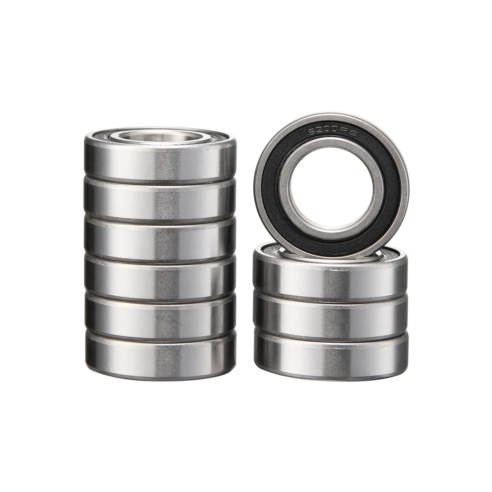 12pack 6200-2RS Ball Bearing 10x30x9mm 6200 2RS Rubber Sealed 12 set