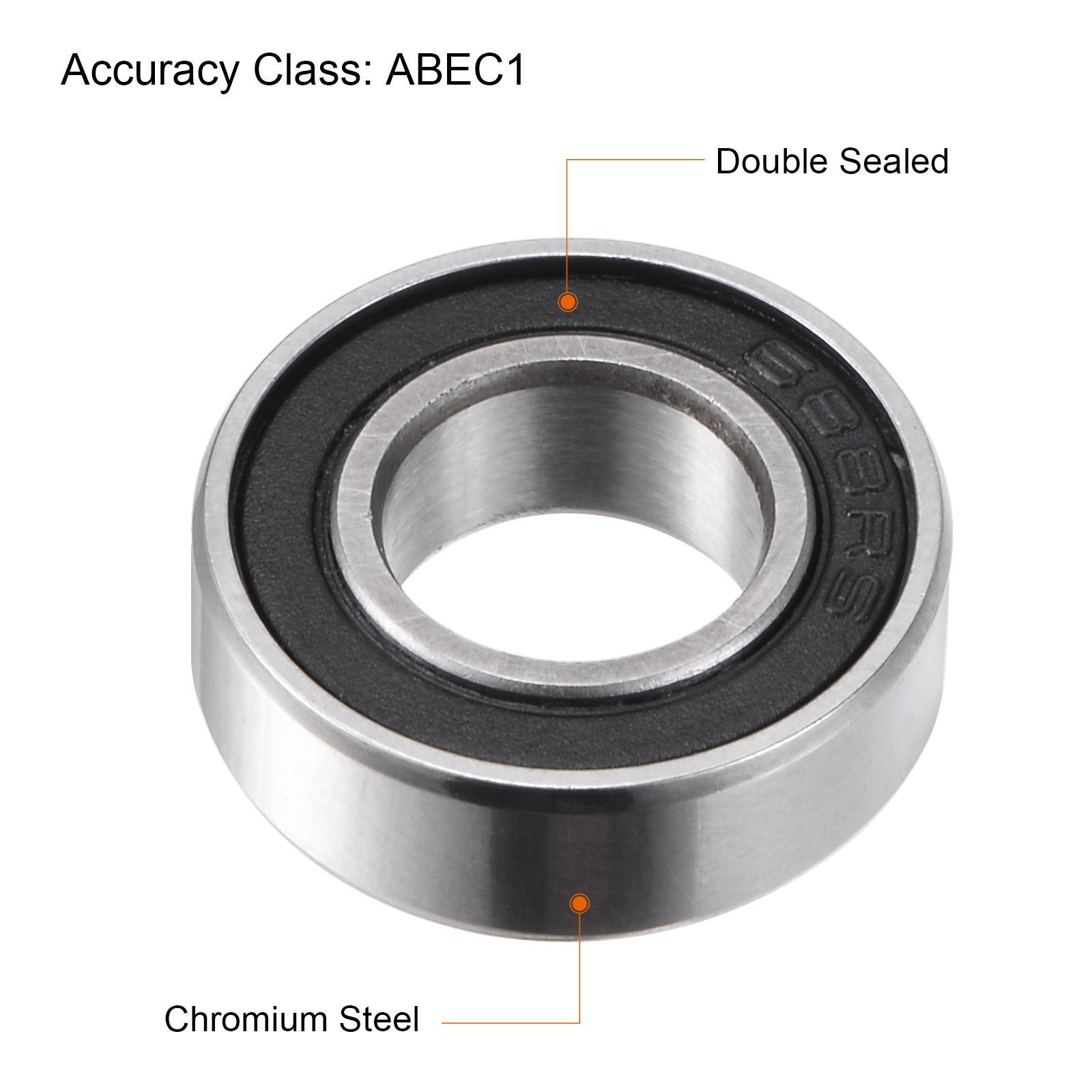 688-2RS Ceramic Bearings 8mm x 16mm x 5mm Si3N4 Silicon Nitride Bearing Balls