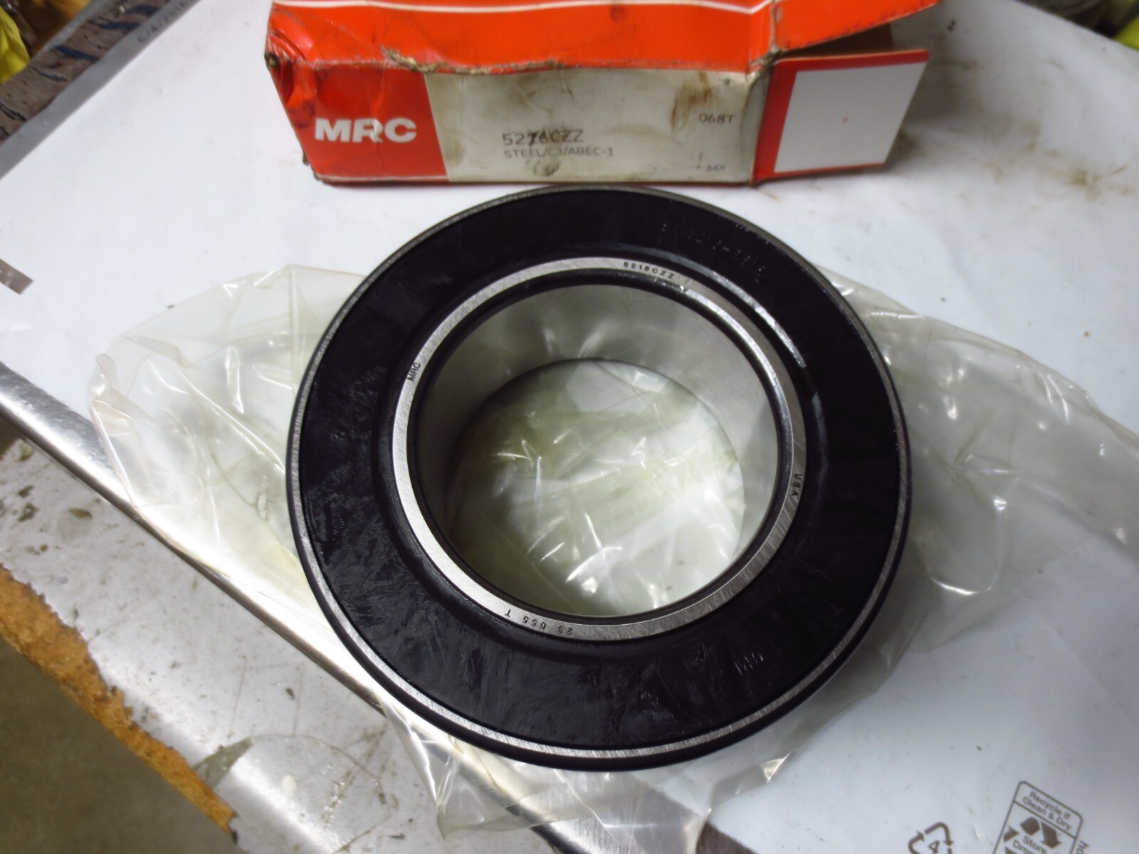 MRC 80mm ID x 140mm OD x 1.75″ W Double Row Angular Contact Bearing 5216CZZ