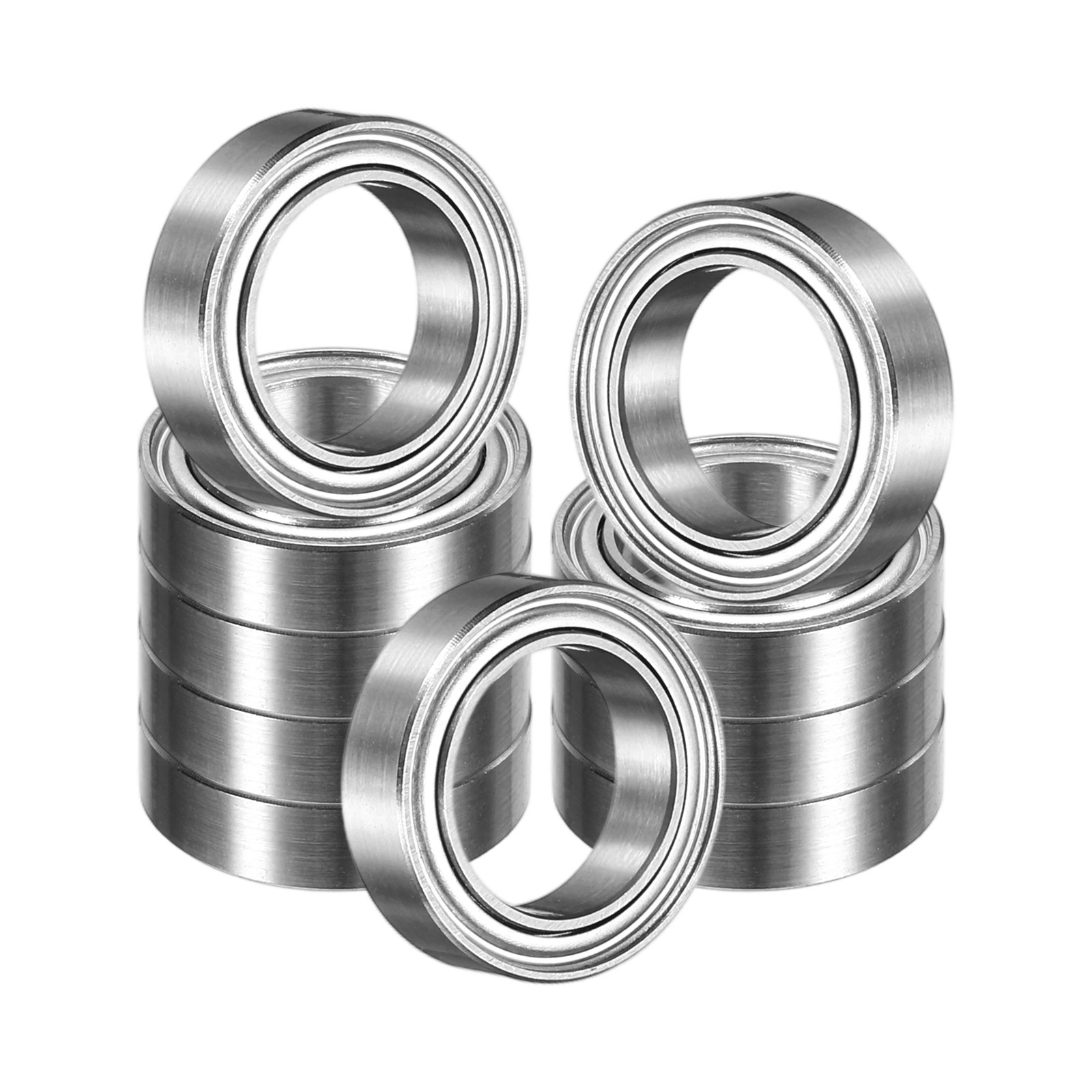 10 Pack 10 x 15 x 4mm 6700ZZ Deep Groove Ball Bearings, ABEC5