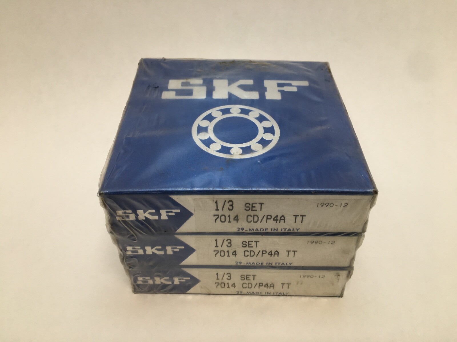 SKF 7014-CD/P4ATT Angular Bearing 70x110x20 mm 7014-CD-P4A-TT ABEC7 Italy Set