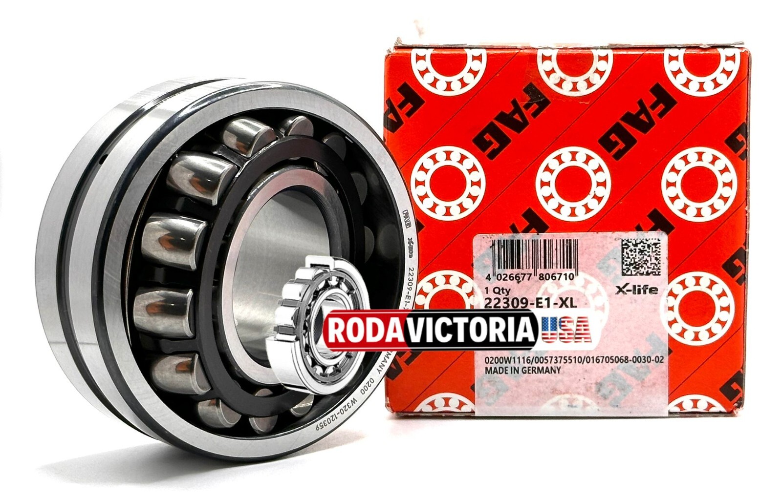 FAG GERMANY 22309 E 1 XL C4 Spherical roller bearing 45x100x36 mm