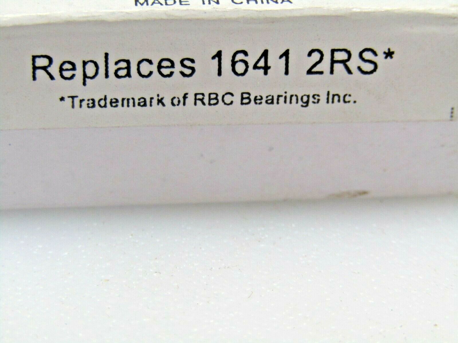 RBC ReliaMark RM 100200-2RS 1641-2RS 1″ x 2″ x 9/16″ Sealed Bearing