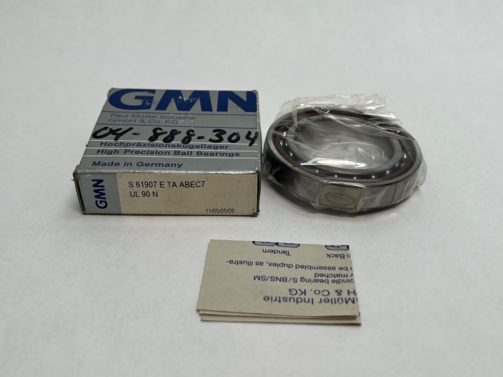 GMN S61907ETAA7UL Bearing 35x55x10 mm 7907A5 71907E S-61907-E-TA-P4-UL Germany