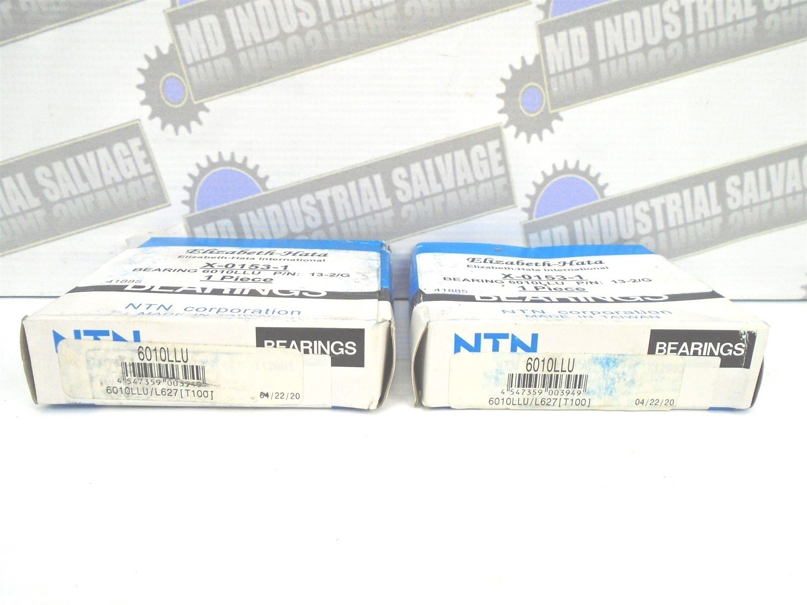 2 x NTN Deep Groove Ball Bearing – 6010LLU – 16mm x 50mm x 80mm