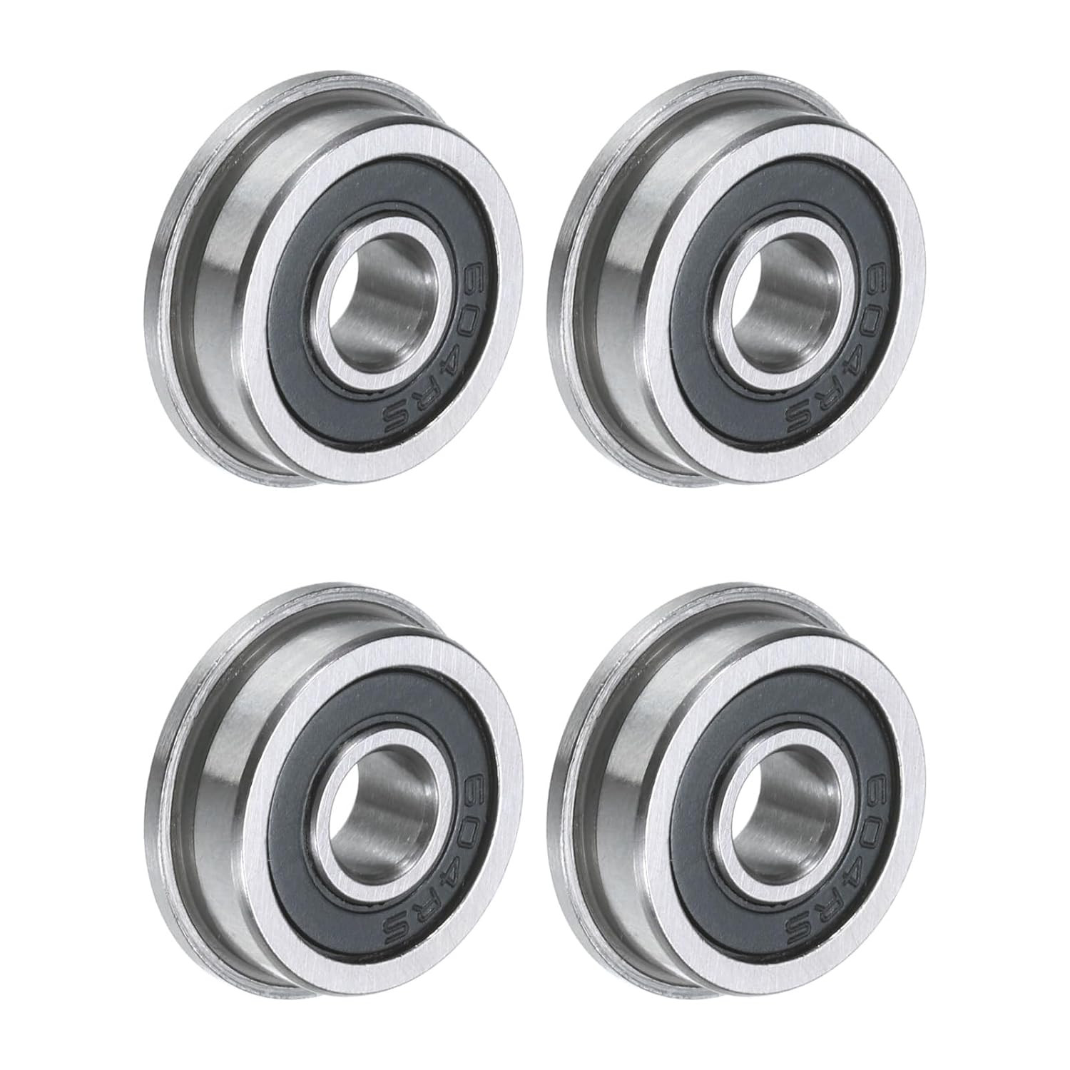 F604-2RS Flanged Ball Bearing 4X12X4Mm Double Sealed Chrome Steel Flange Bearing