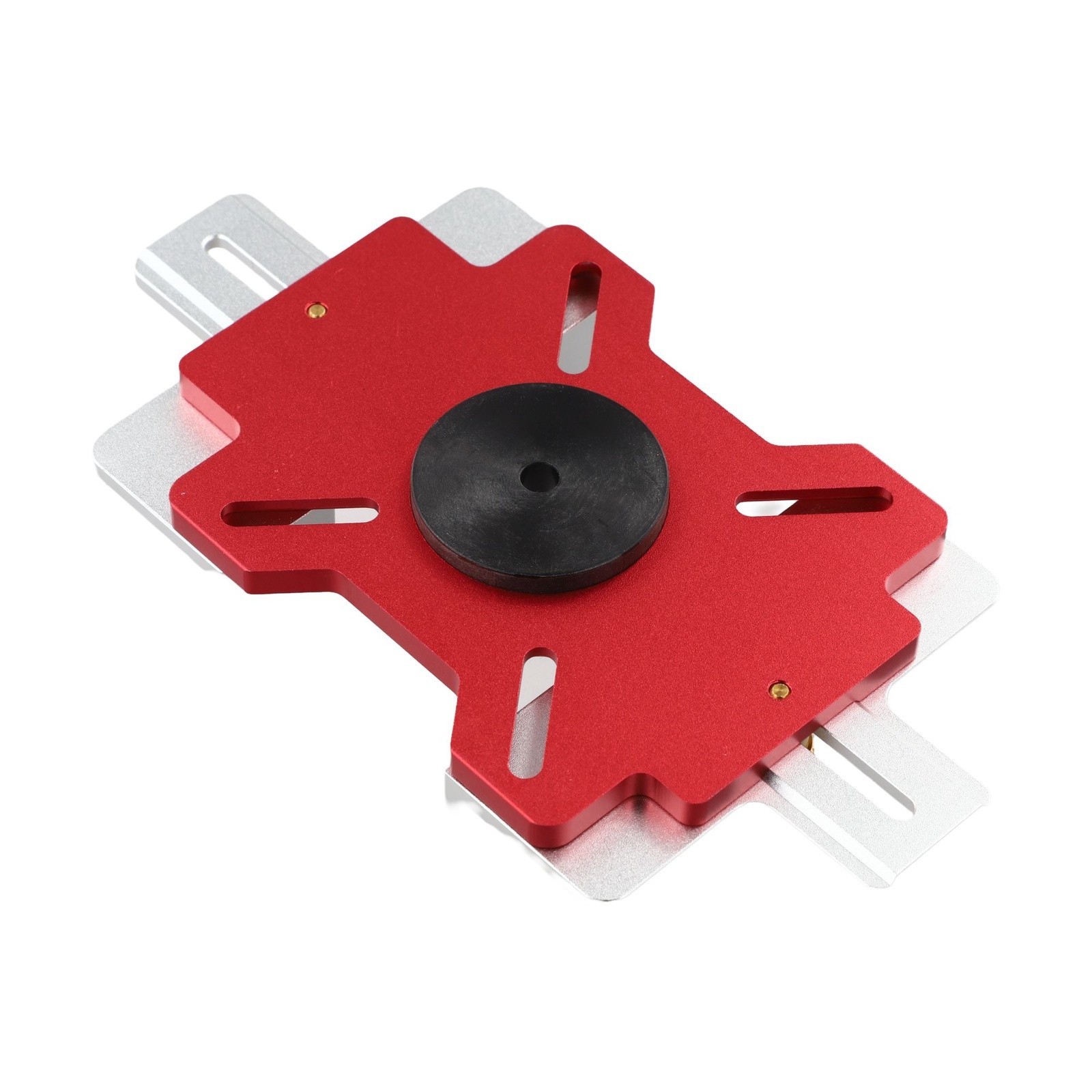 Two in Woodworking Slotting Plate with Aluminum Alloy Handle and Brass Nut