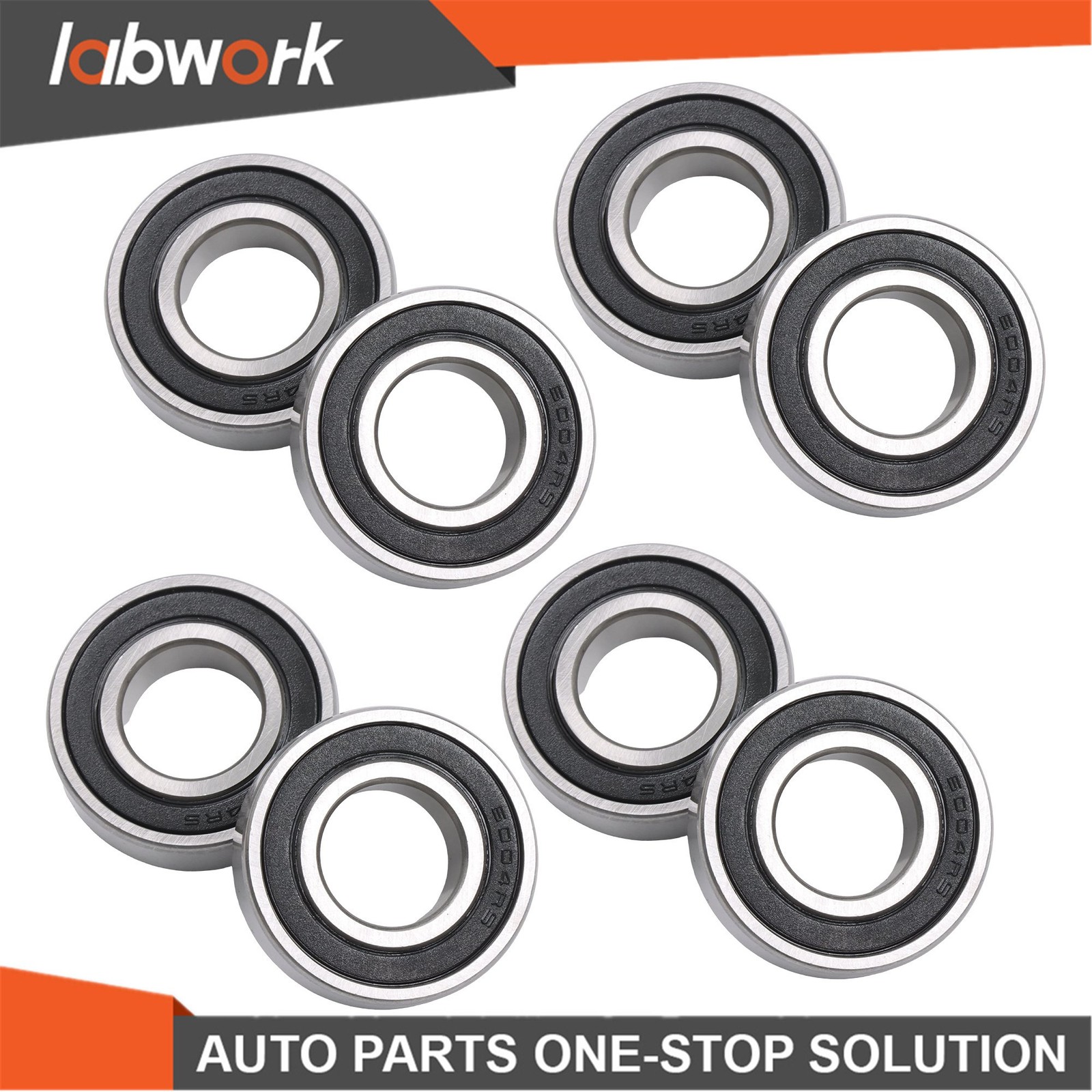 Labwork 6004-2RS C3 Ball Bearing 20x42x12mm 10 Pcs Premium Rubber Sealed