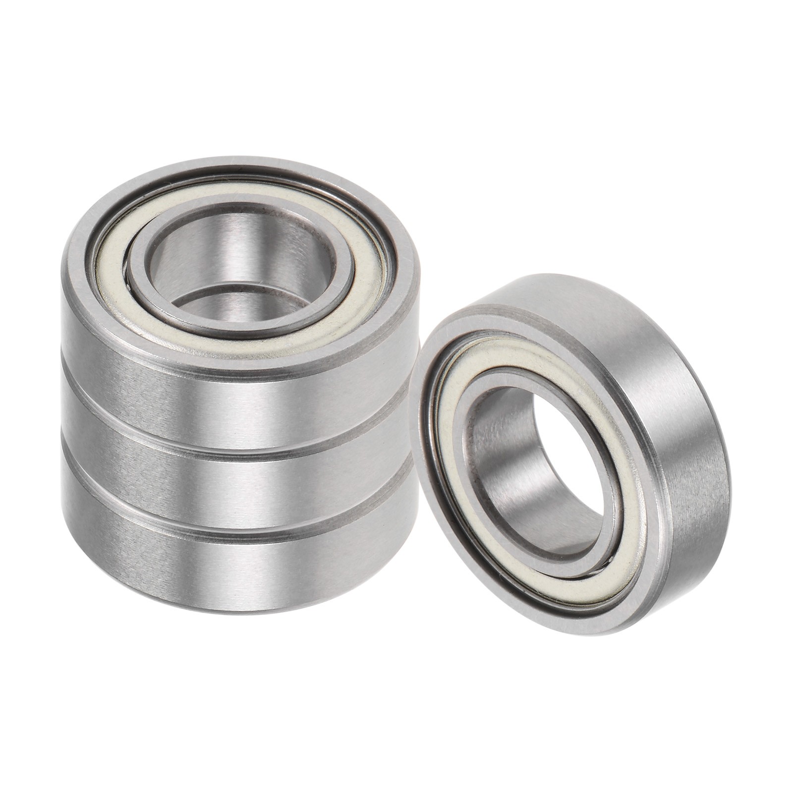 4pcs Deep Groove Ball Bearing 10x20x6mm Chrome Steel Balls Double Shielded ABEC1