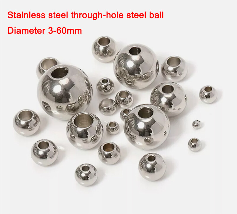 Outer Diameter 3-60mm Stainless Steel Perforated Steel Ball Drilled Through Hole